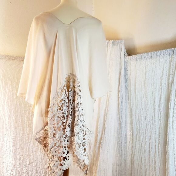 Cream Womens Swim Cover-Up Size XL - Picture 5 of 12